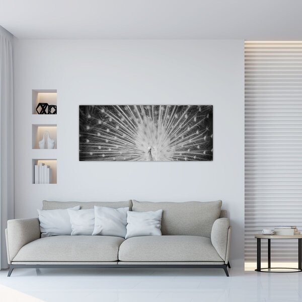 Slika - Bijeli paun (120x50 cm)
