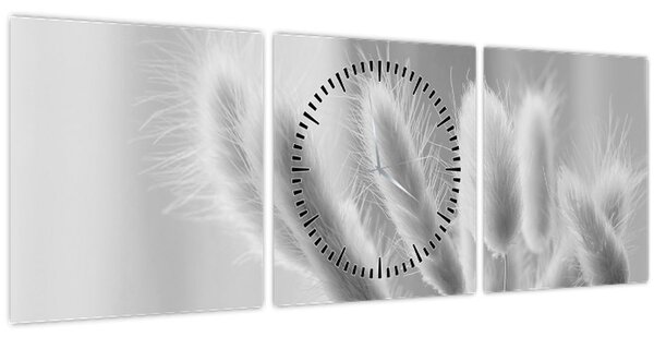 Slika - Zečji rep trava (sa satom) (90x30 cm)