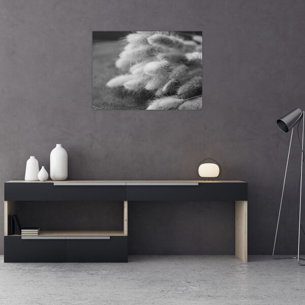 Slika - zečji rep trava na stolu (70x50 cm)