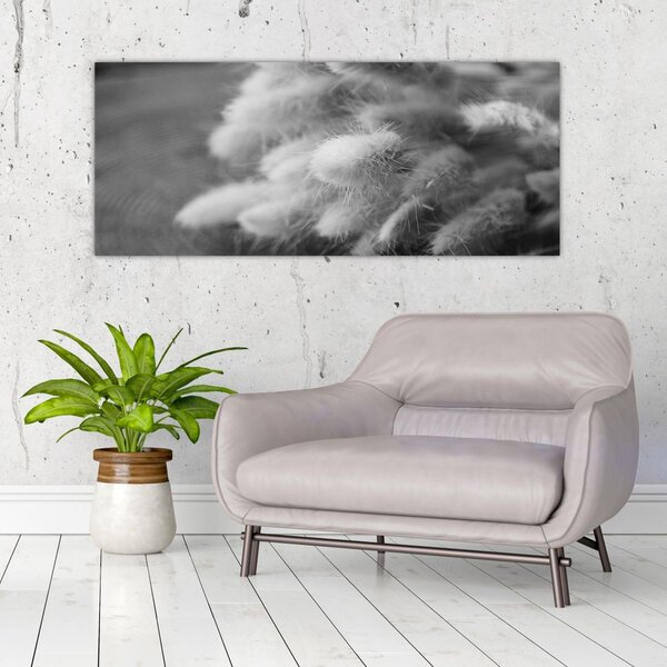 Slika - zečji rep trava na stolu (120x50 cm)