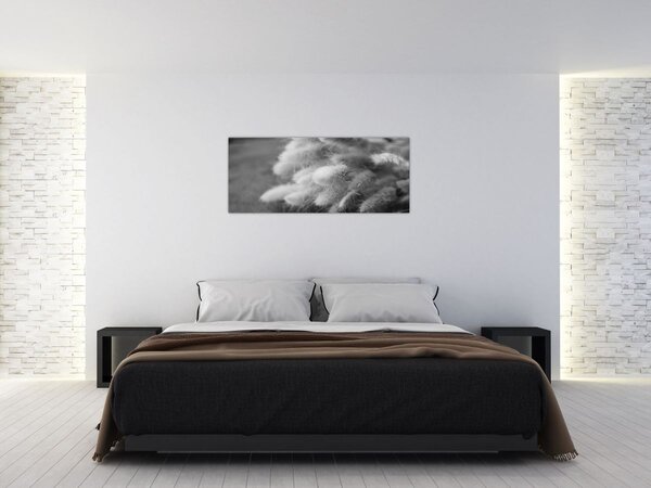 Slika - zečji rep trava na stolu (120x50 cm)