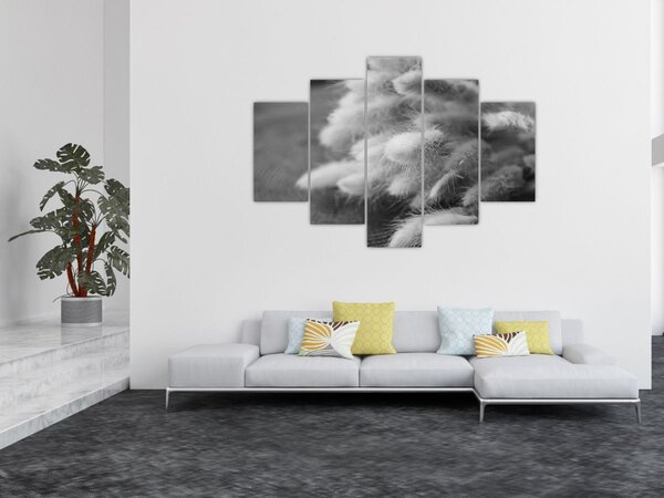 Slika - zečji rep trava na stolu (150x105 cm)