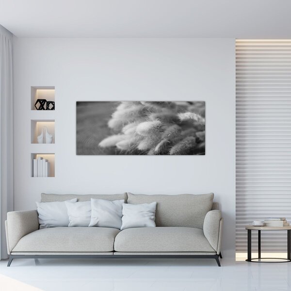 Slika - zečji rep trava na stolu (120x50 cm)