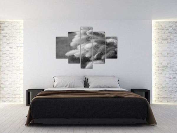 Slika - zečji rep trava na stolu (150x105 cm)