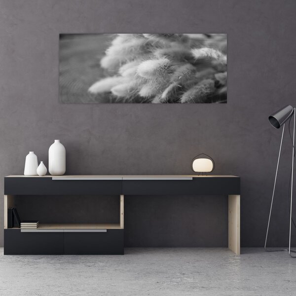Slika - zečji rep trava na stolu (120x50 cm)