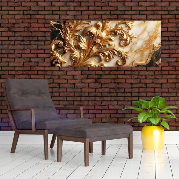 Slika - Mramor sa zlatom (120x50 cm)