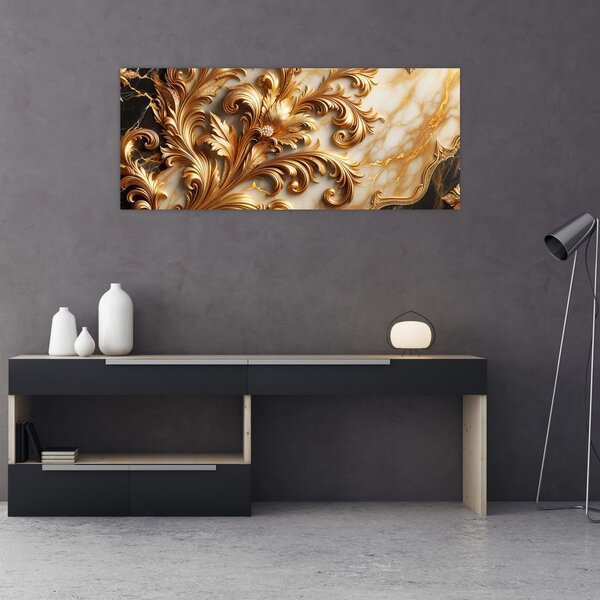 Slika - Mramor sa zlatom (120x50 cm)