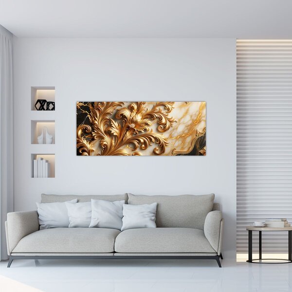 Slika - Mramor sa zlatom (120x50 cm)