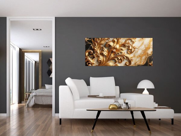 Slika - Mramor sa zlatom (120x50 cm)