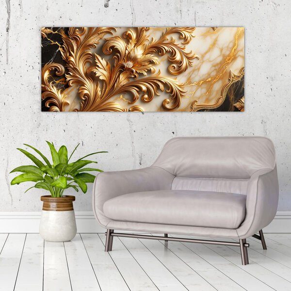 Slika - Mramor sa zlatom (120x50 cm)