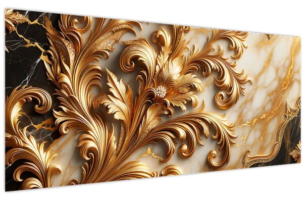Slika - Mramor sa zlatom (120x50 cm)