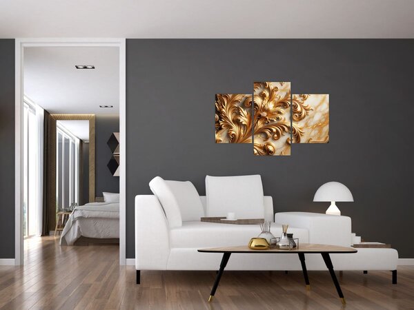 Slika - Mramor sa zlatom (90x60 cm)