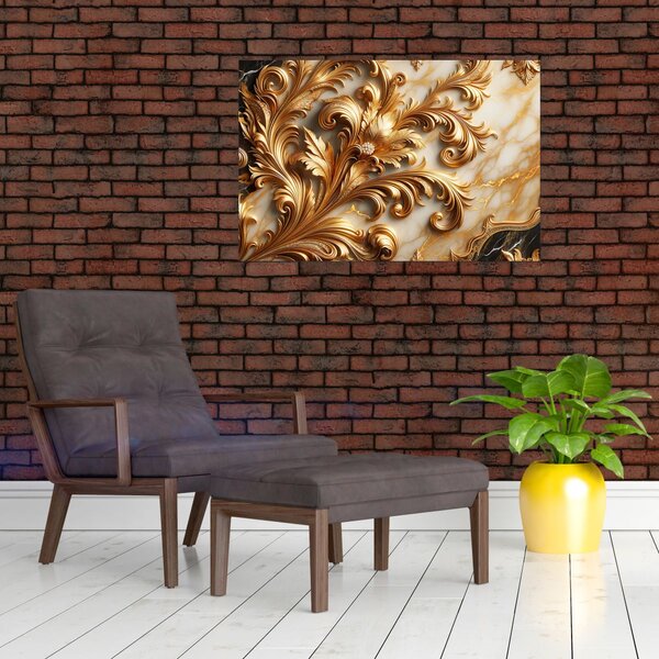 Slika - Mramor sa zlatom (90x60 cm)