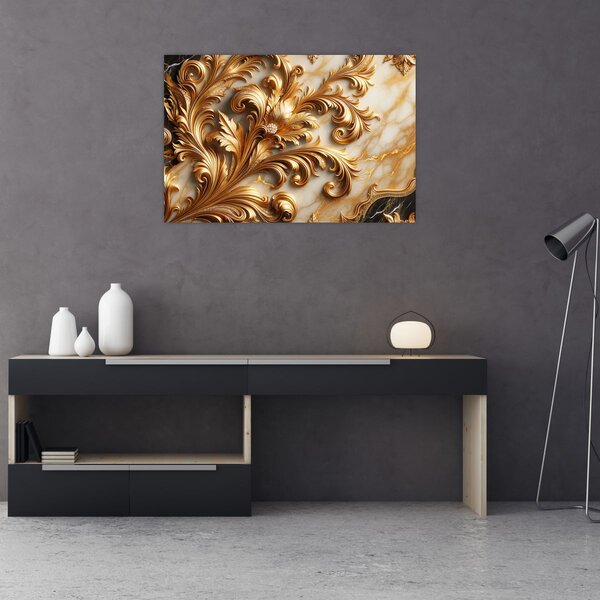 Slika - Mramor sa zlatom (90x60 cm)