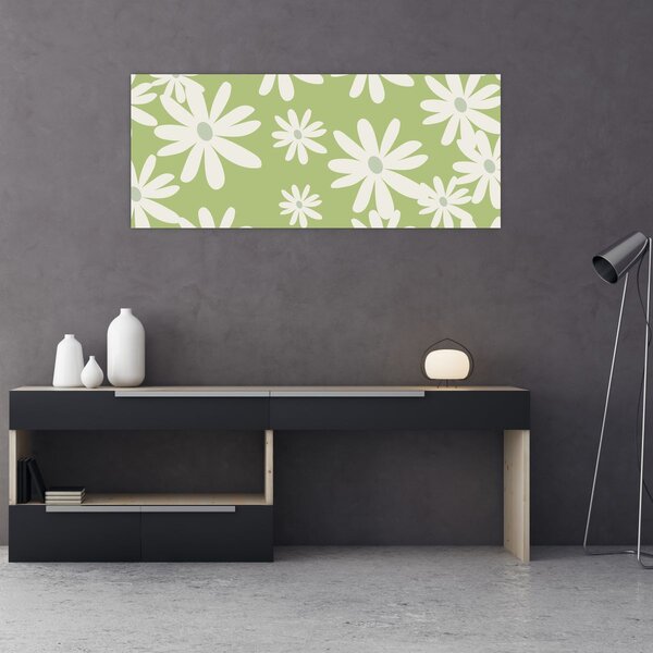 Slika - Hipiji, zeleno cvijeće N⁰1 (120x50 cm)