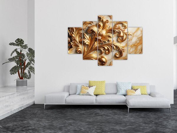 Slika - Mramor sa zlatom (150x105 cm)