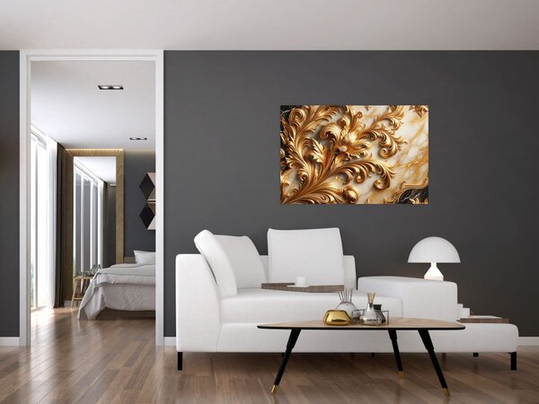 Slika - Mramor sa zlatom (90x60 cm)