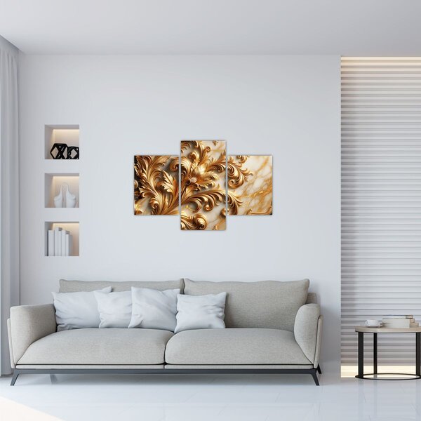 Slika - Mramor sa zlatom (90x60 cm)