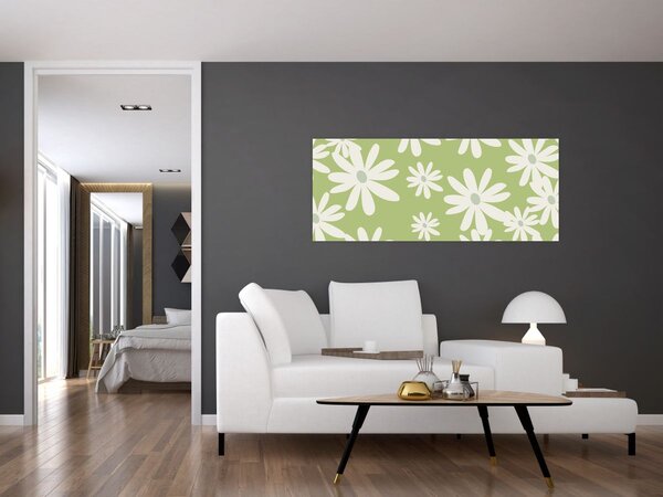 Slika - Hipiji, zeleno cvijeće N⁰1 (120x50 cm)