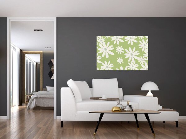 Slika - Hipiji, zeleno cvijeće N⁰1 (90x60 cm)