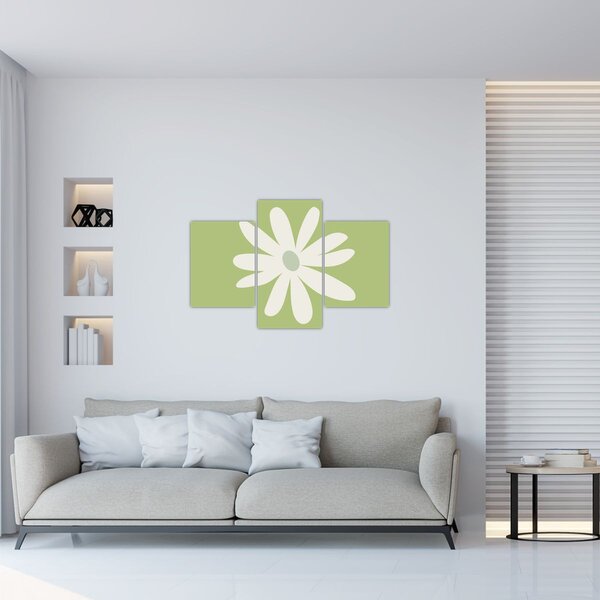 Slika - Hipiji, zeleno cvijeće N⁰2 (90x60 cm)