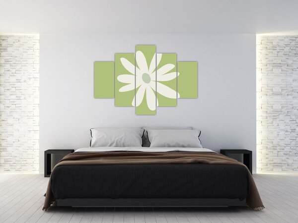 Slika - Hipiji, zeleno cvijeće N⁰2 (150x105 cm)