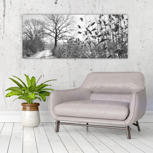Slika - Polja zimi (120x50 cm)