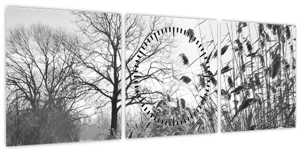 Slika - Polja zimi (sa satom) (90x30 cm)