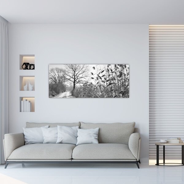 Slika - Polja zimi (120x50 cm)