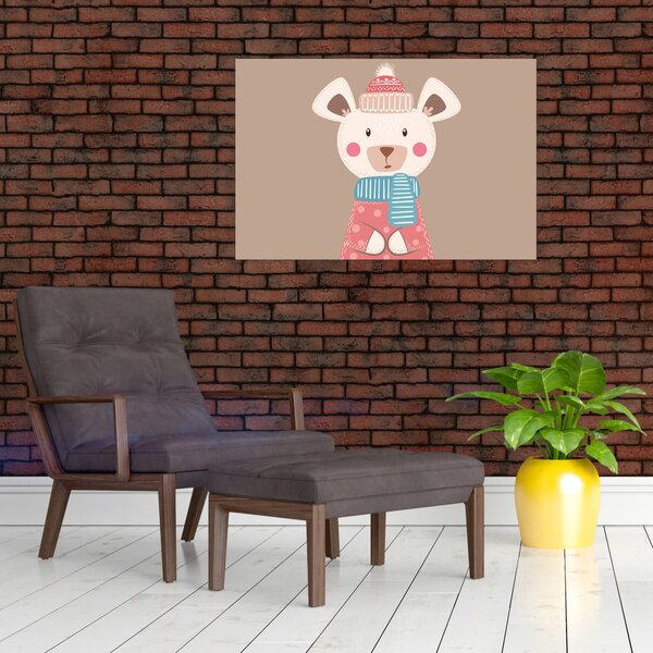 Slika - Miš sa šalom (90x60 cm)