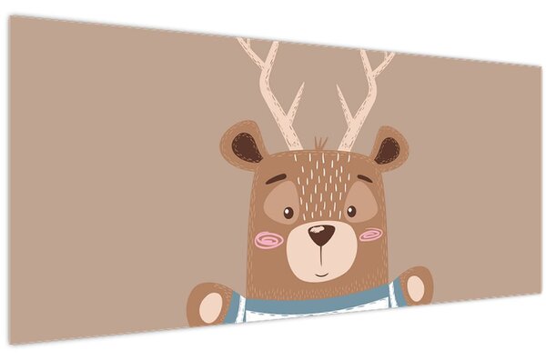 Slika - Jelen u prugastoj košulji (120x50 cm)