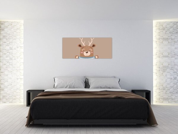 Slika - Jelen u prugastoj košulji (120x50 cm)