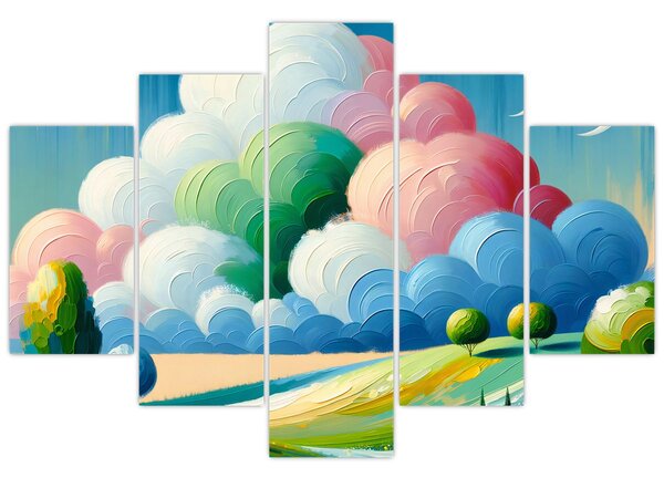 Slika - Krajolik s oblakom (150x105 cm)