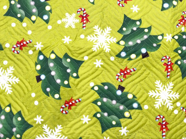 Prekrivač za krevet CHRISTMAS TREE, zeleni Dimenzije: 170 x 210 cm