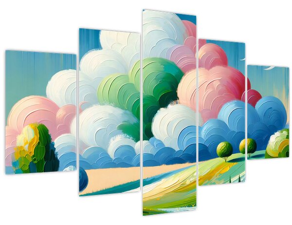 Slika - Krajolik s oblakom (150x105 cm)