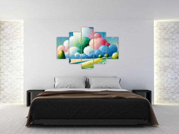 Slika - Krajolik s oblakom (150x105 cm)