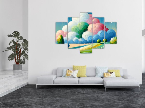 Slika - Krajolik s oblakom (150x105 cm)
