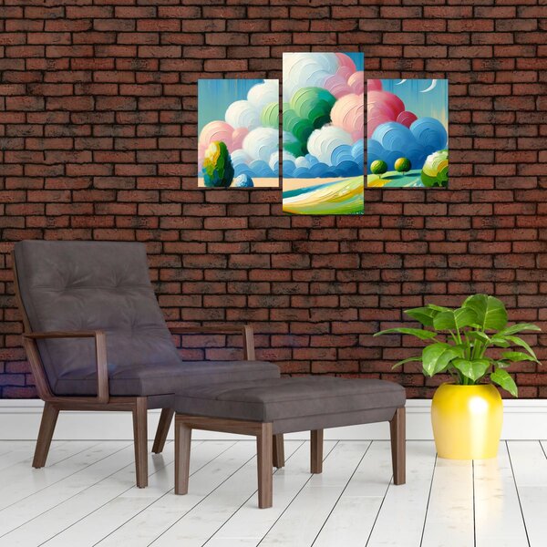 Slika - Krajolik s oblakom (90x60 cm)