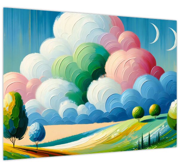 Slika - Krajolik s oblakom (70x50 cm)