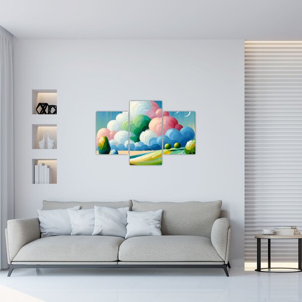 Slika - Krajolik s oblakom (90x60 cm)