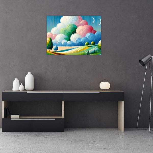 Slika - Krajolik s oblakom (70x50 cm)