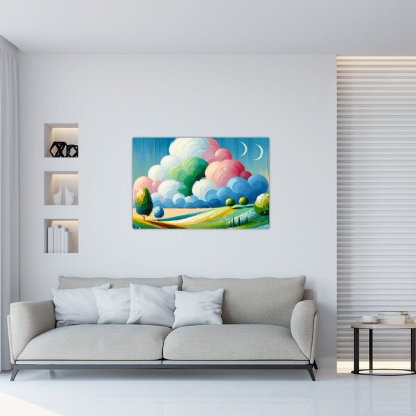 Slika - Krajolik s oblakom (90x60 cm)