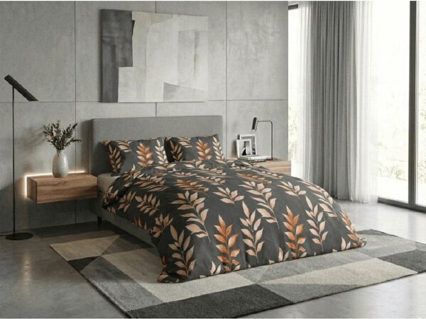 Flanel posteljina DERAMI siva Dimenzije posteljine: 70 x 90 cm | 140 x 200 cm