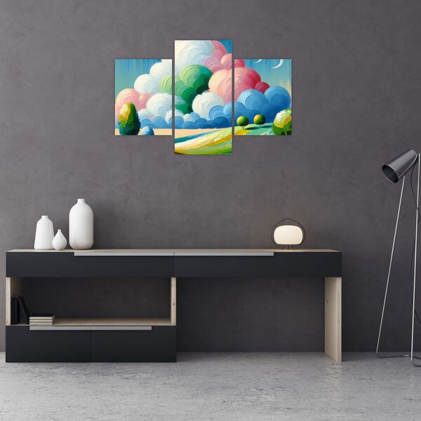 Slika - Krajolik s oblakom (90x60 cm)