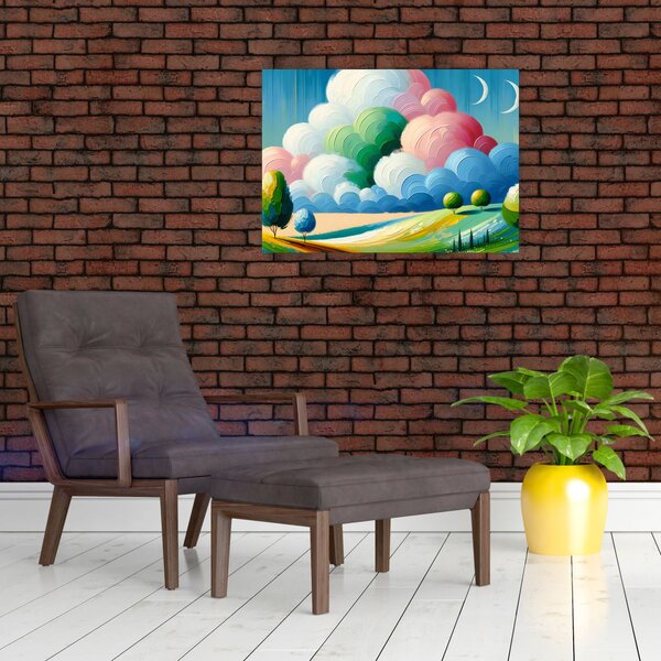 Slika - Krajolik s oblakom (70x50 cm)
