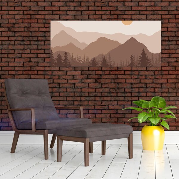 Slika - Smeđe planine N⁰1 (120x50 cm)