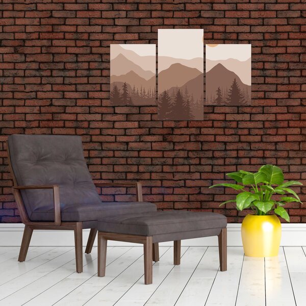 Slika - Smeđe planine N⁰1 (90x60 cm)