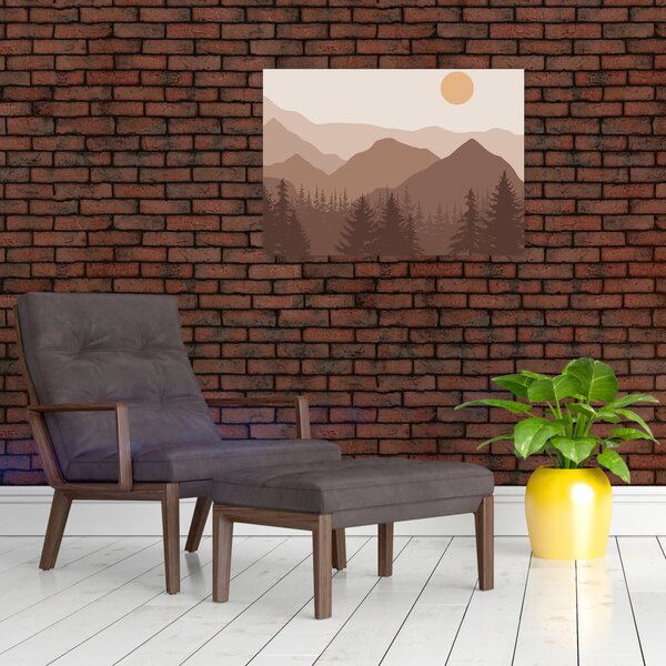 Slika - Smeđe planine N⁰1 (70x50 cm)