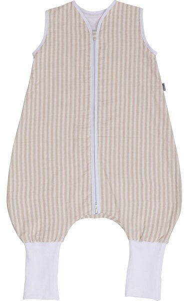BUBABA BY FREEON vreća za spavanje - ljetna 86/92/98 s nogavicama 18-30 mj muslin prugice beige 87509