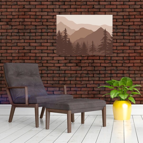 Slika - Smeđe planine N⁰2 (70x50 cm)